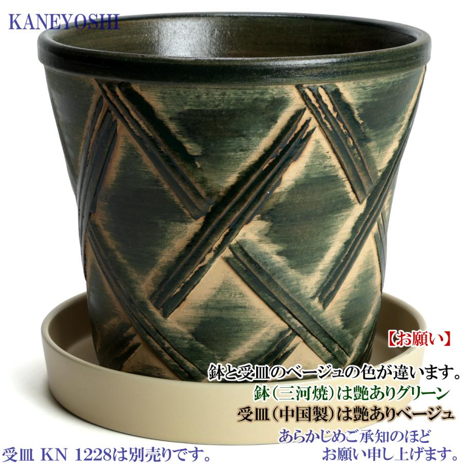 植木鉢 おしゃれ 安い 陶器 サイズ 23cm ハーブのかおり 7号 グリーン 室内 屋外 緑 色 |  | 05