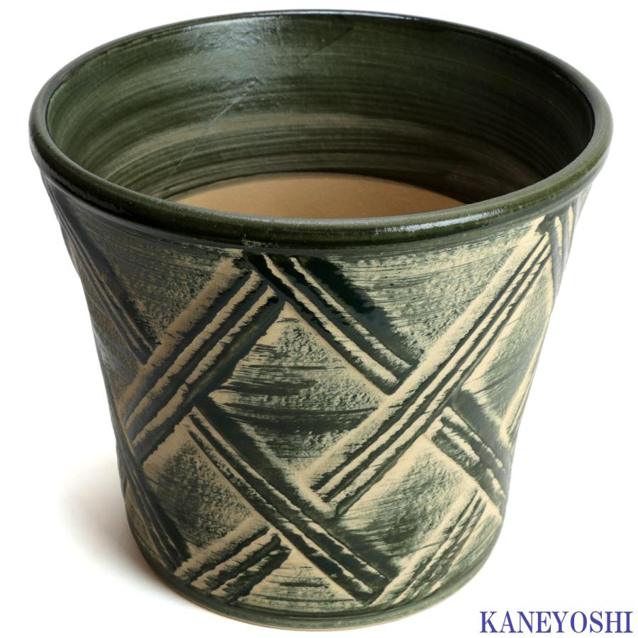 植木鉢 おしゃれ 安い 陶器 サイズ 25cm ハーブのかおり 8号 グリーン 室内 屋外 緑 色 |  | 02