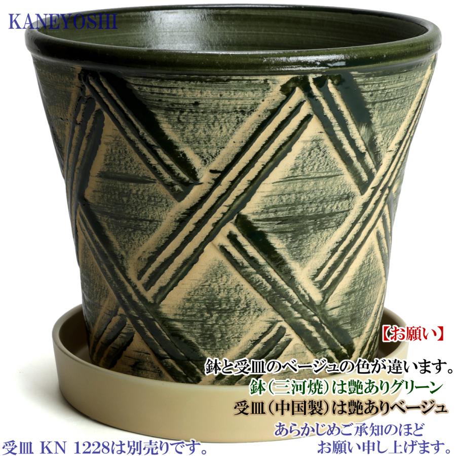 植木鉢 おしゃれ 安い 陶器 サイズ 25cm ハーブのかおり 8号 グリーン 室内 屋外 緑 色 |  | 05