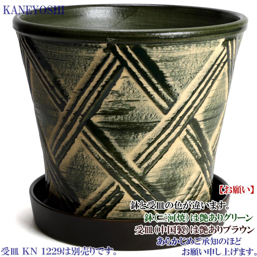 植木鉢 おしゃれ 安い 陶器 サイズ 25cm ハーブのかおり 8号 グリーン 室内 屋外 緑 色 |  | 06