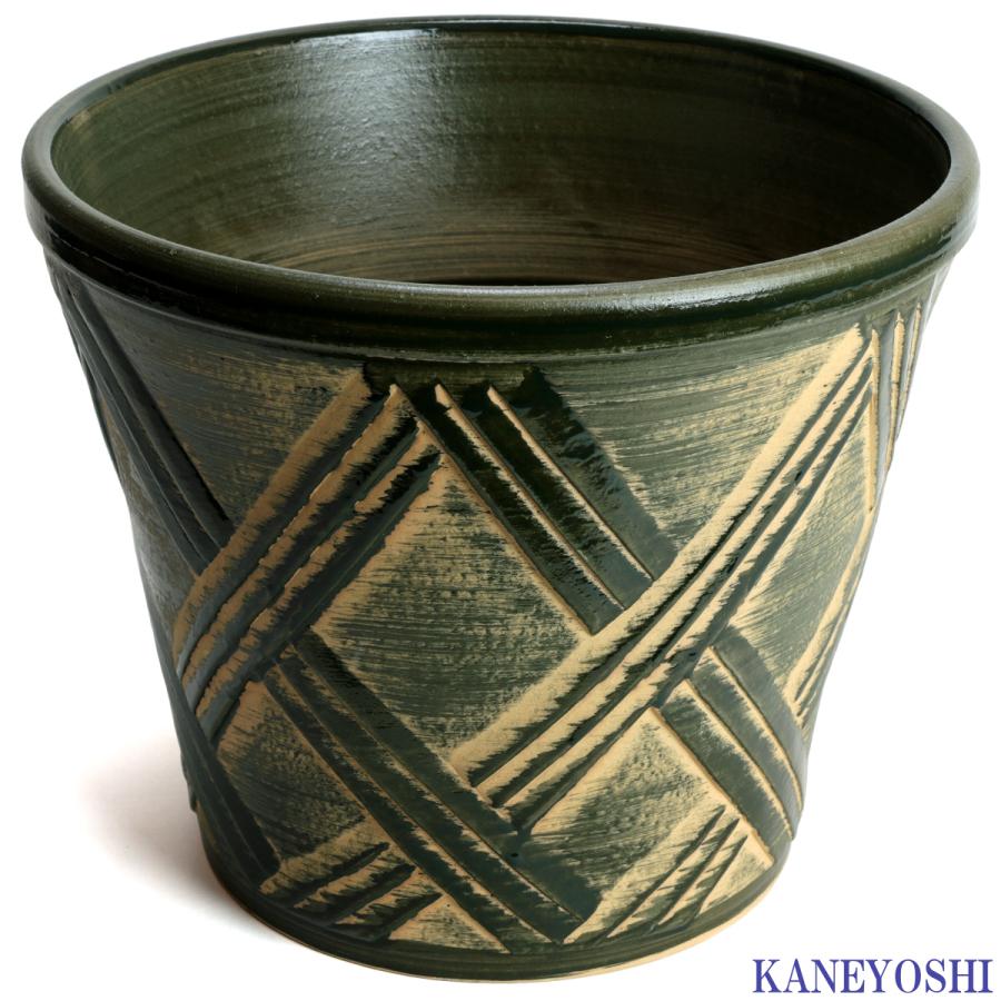 植木鉢 おしゃれ 安い 陶器 サイズ 31cm ハーブのかおり 10号 グリーン 室内 屋外 緑 色 |  | 02