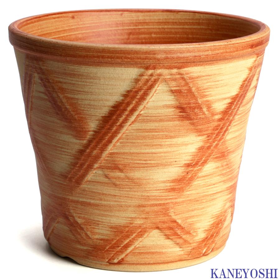 植木鉢 おしゃれ 安い 陶器 サイズ 16cm ハーブのかおり 5号 オレンジ 室内 屋外 レンガ 色 |  | 01