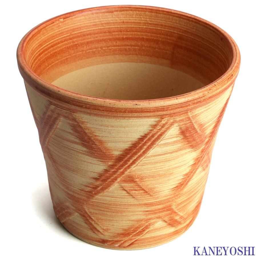 植木鉢 おしゃれ 安い 陶器 サイズ 16cm ハーブのかおり 5号 オレンジ 室内 屋外 レンガ 色 |  | 02