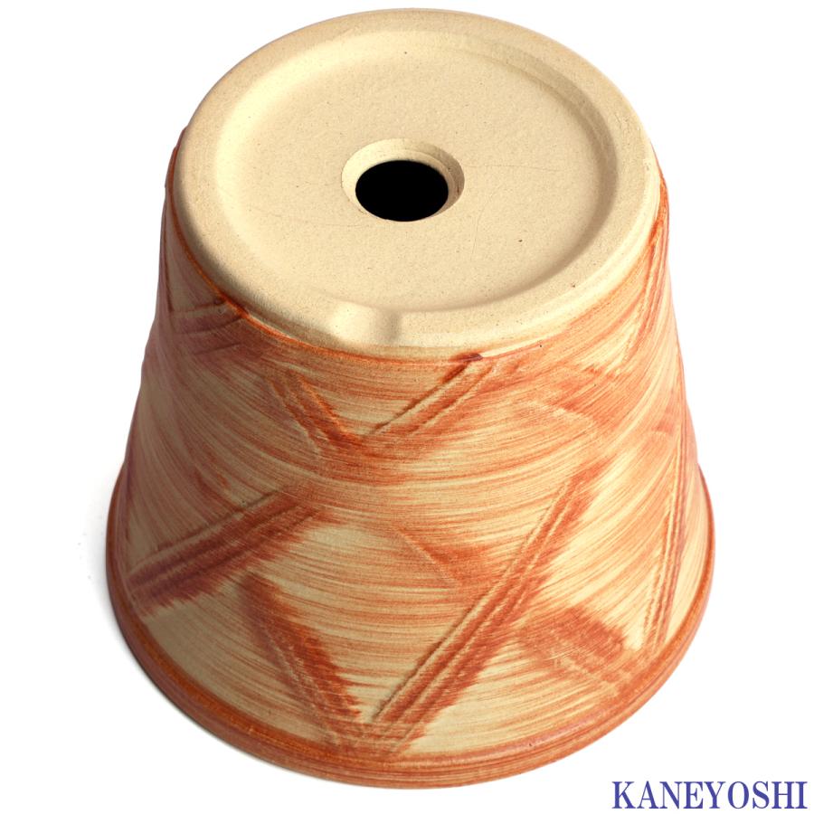 植木鉢 おしゃれ 安い 陶器 サイズ 16cm ハーブのかおり 5号 オレンジ 室内 屋外 レンガ 色 |  | 04