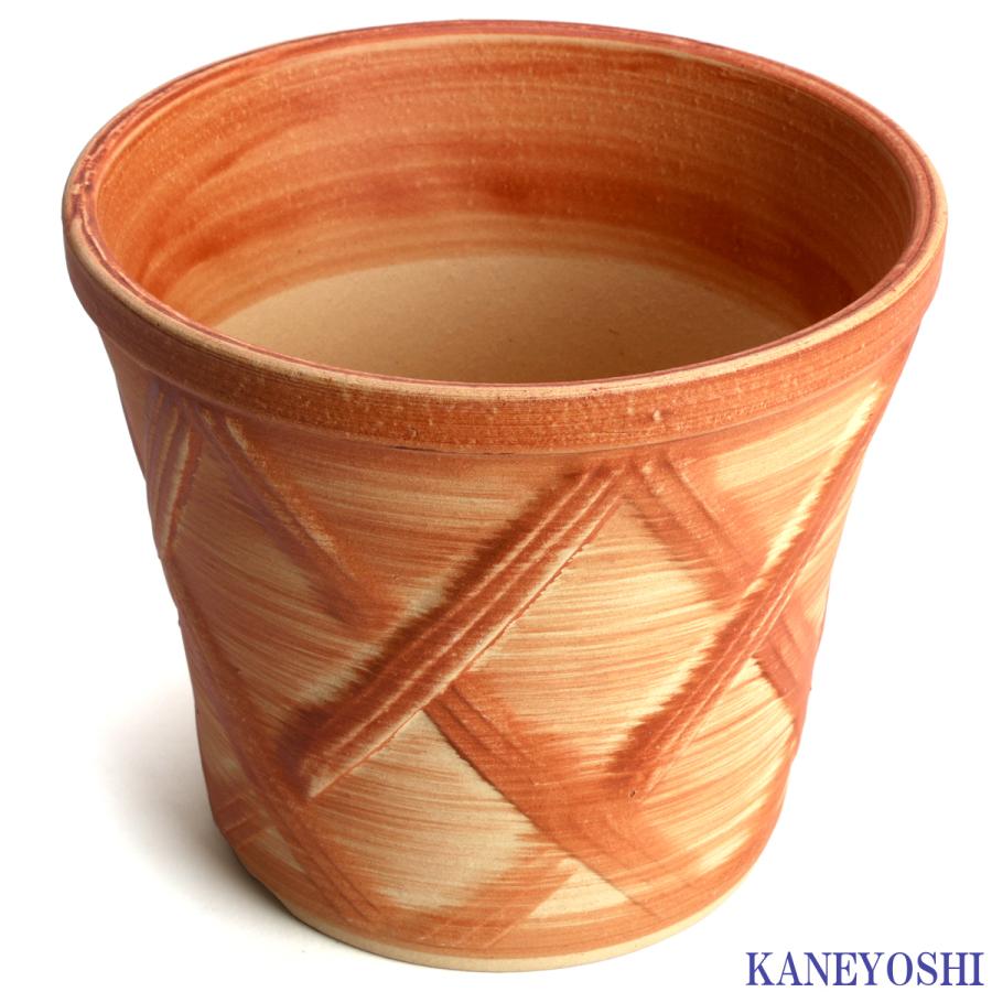 植木鉢 おしゃれ 安い 陶器 サイズ 19cm ハーブのかおり 6号 オレンジ 室内 屋外 レンガ 色 |  | 02