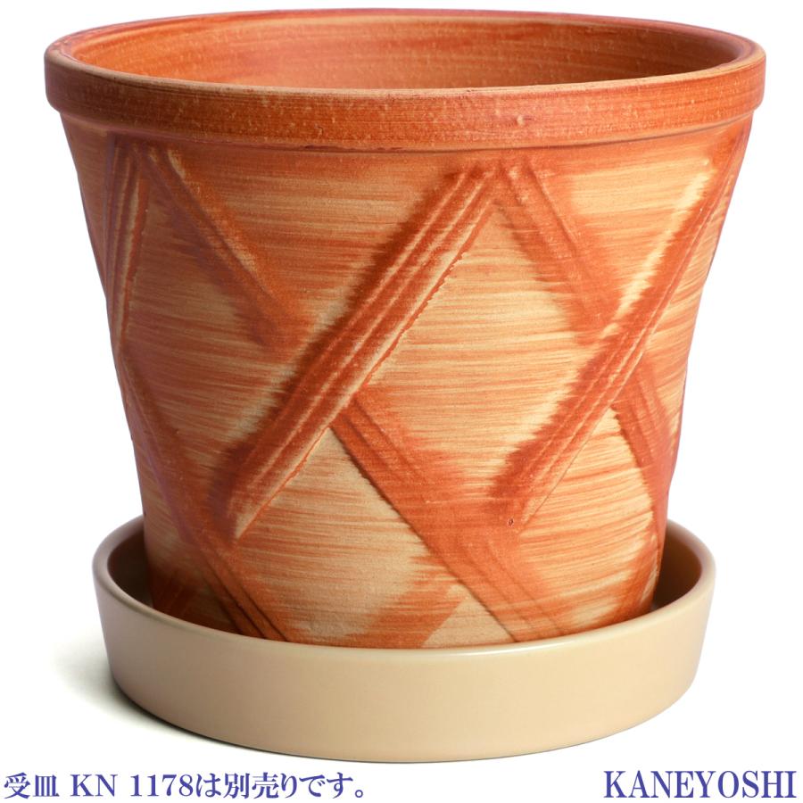 植木鉢 おしゃれ 安い 陶器 サイズ 19cm ハーブのかおり 6号 オレンジ 室内 屋外 レンガ 色 |  | 05