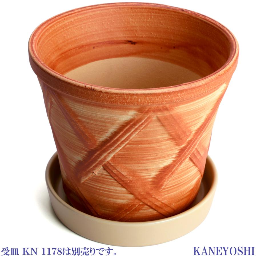 植木鉢 おしゃれ 安い 陶器 サイズ 19cm ハーブのかおり 6号 オレンジ 室内 屋外 レンガ 色 |  | 06