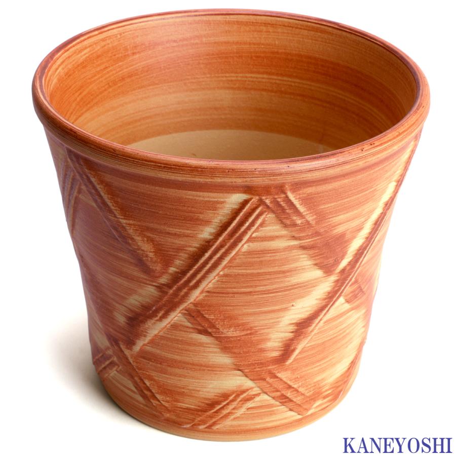 植木鉢 おしゃれ 安い 陶器 サイズ 23cm ハーブのかおり 7号 オレンジ 室内 屋外 レンガ 色 |  | 02