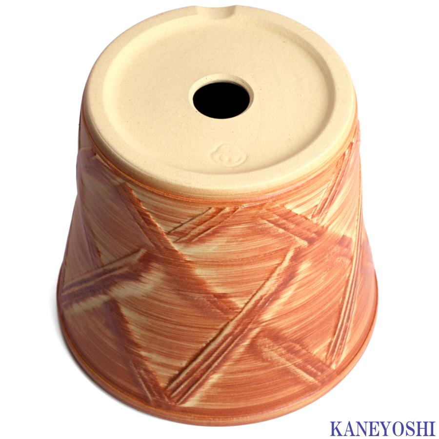 植木鉢 おしゃれ 安い 陶器 サイズ 23cm ハーブのかおり 7号 オレンジ 室内 屋外 レンガ 色 |  | 04