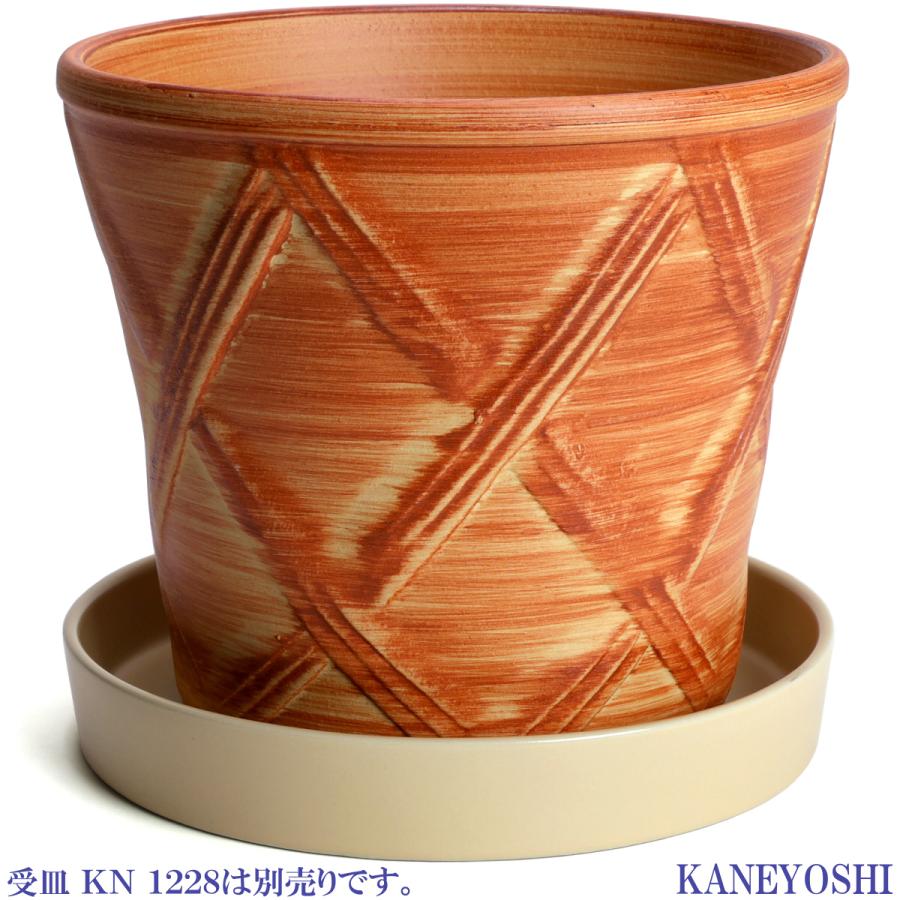 植木鉢 おしゃれ 安い 陶器 サイズ 23cm ハーブのかおり 7号 オレンジ 室内 屋外 レンガ 色 |  | 05