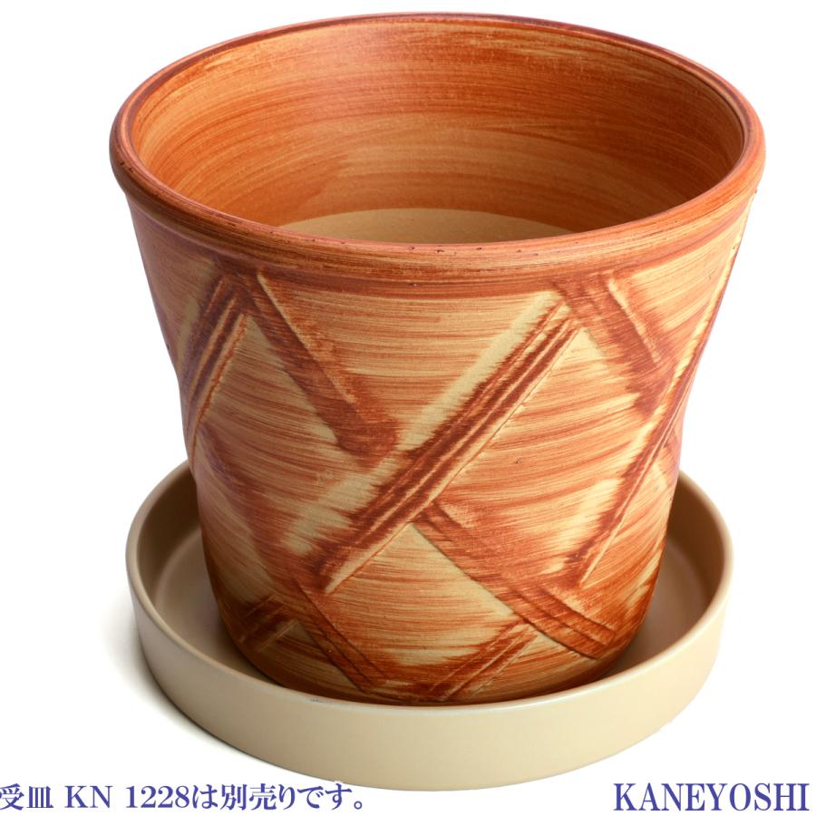 植木鉢 おしゃれ 安い 陶器 サイズ 23cm ハーブのかおり 7号 オレンジ 室内 屋外 レンガ 色 |  | 06