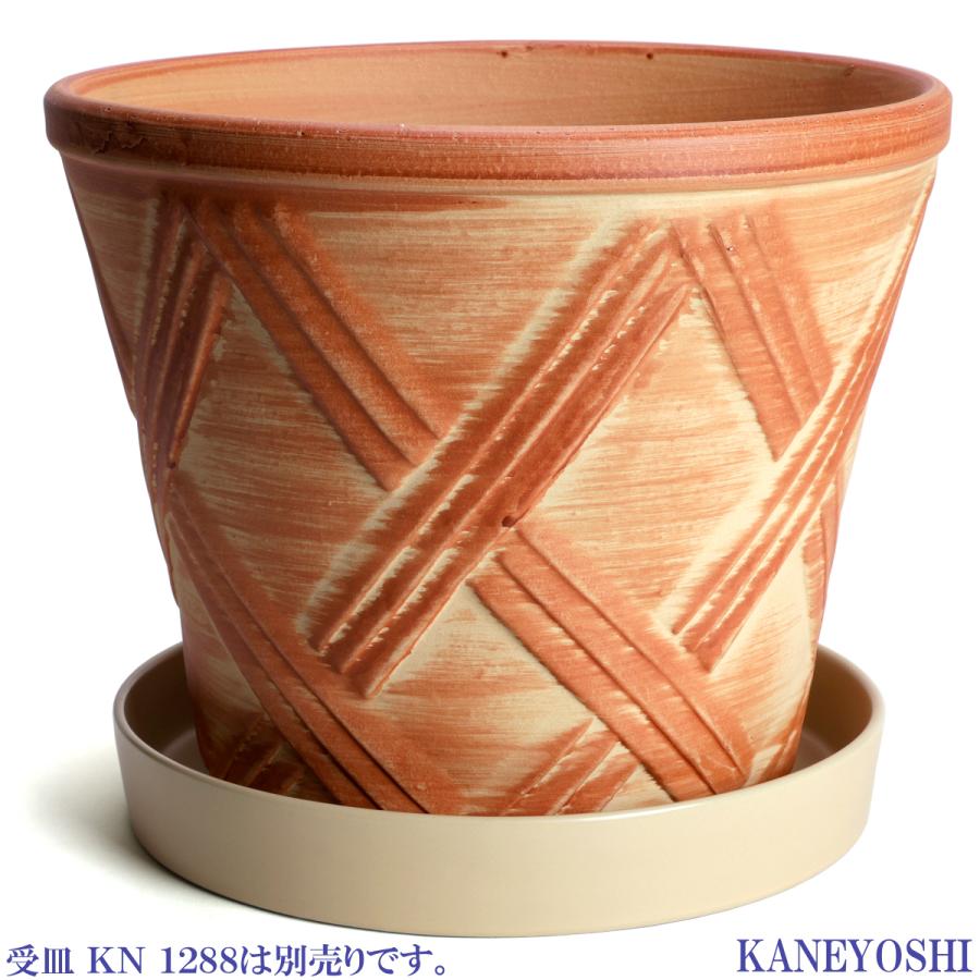 陶器　オレンジ　大きいサイズ　カワイイ　デザイン　鉢　カバー イエロー・オレンジ・ピンクの鉢カバー・植木鉢 | 観葉植物の鉢