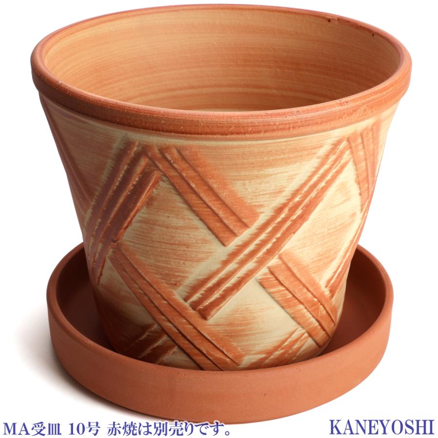 植木鉢 おしゃれ 安い 陶器 サイズ 32cm ハーブのかおり 10号 オレンジ 室内 屋外 レンガ 色 |  | 08