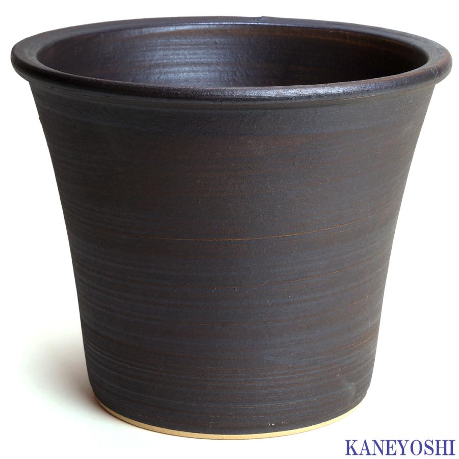 植木鉢 おしゃれ 安い 陶器 サイズ 19cm ブーケ 6号 ブラウン 室内 屋外 茶 色 |  | 01
