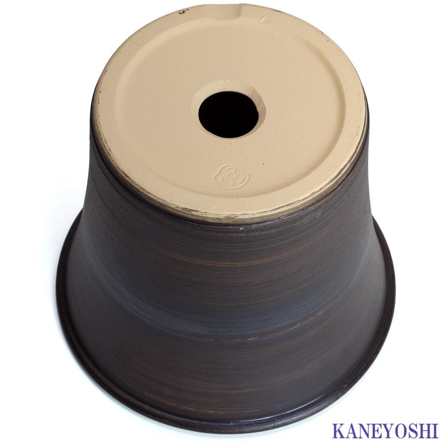 植木鉢 おしゃれ 安い 陶器 サイズ 25.5cm ブーケ 8号 ブラウン 室内 屋外 茶 色 |  | 04