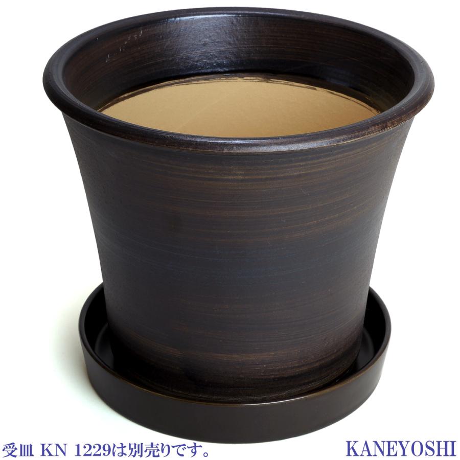 植木鉢 おしゃれ 安い 陶器 サイズ 25.5cm ブーケ 8号 ブラウン 室内 屋外 茶 色 |  | 06