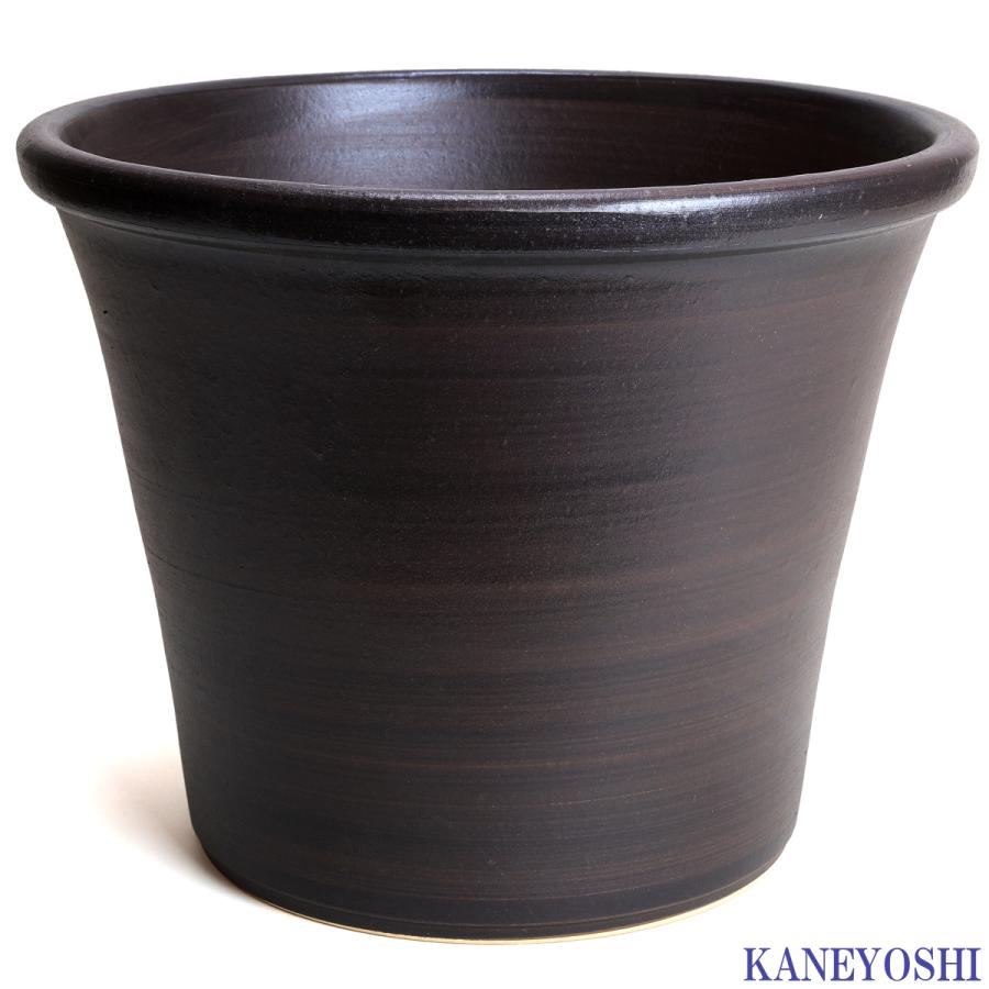 植木鉢 おしゃれ 安い 陶器 サイズ 32cm ブーケ 10号 ブラウン 室内 屋外 茶 色 |  | 01