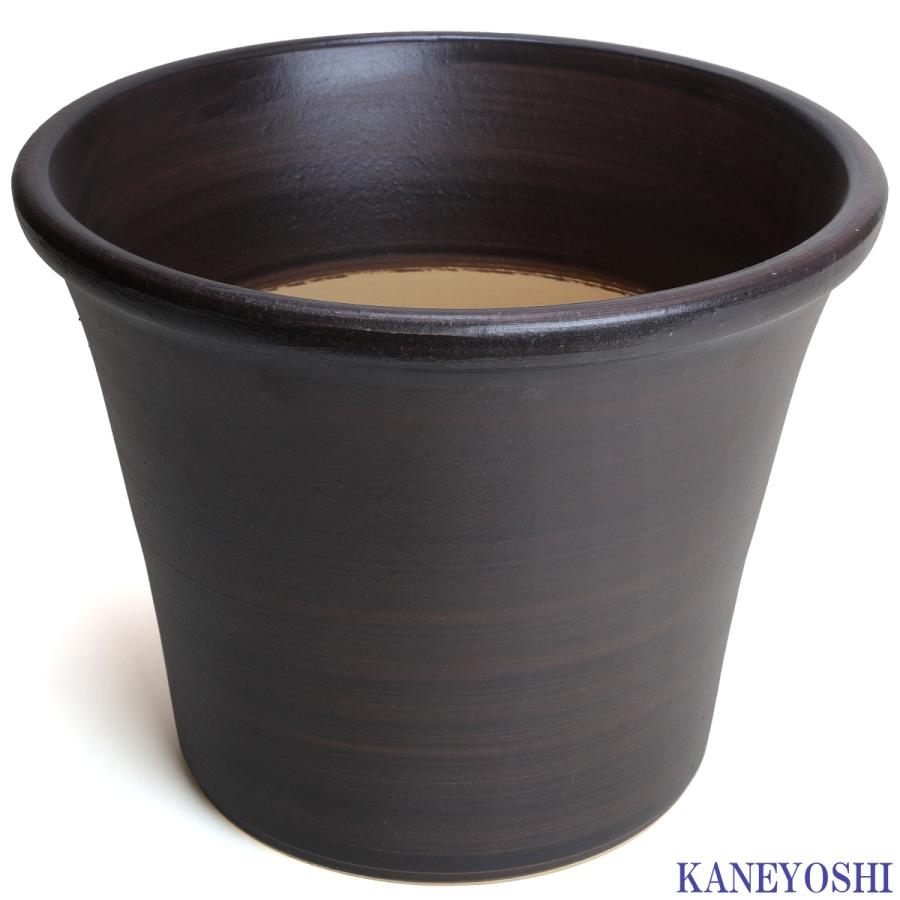植木鉢 おしゃれ 安い 陶器 サイズ 32cm ブーケ 10号 ブラウン 室内 屋外 茶 色 |  | 02