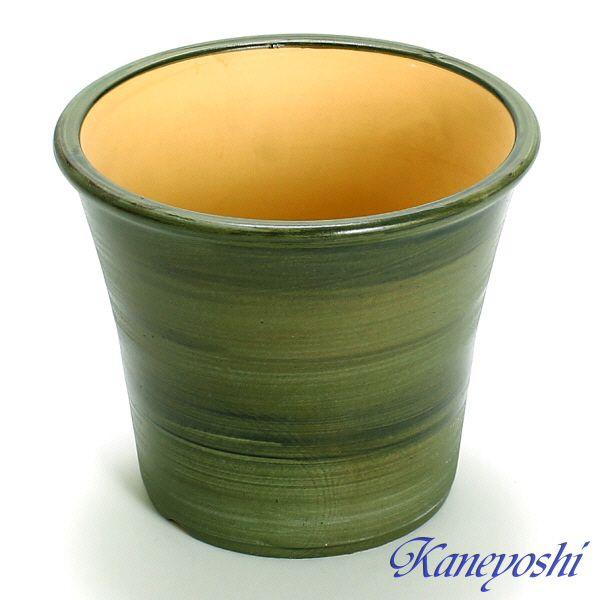 植木鉢 おしゃれ 安い 陶器 サイズ 19cm ブーケ 6号 グリーン 室内 屋外 緑 色 |  | 01