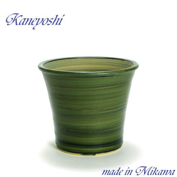 植木鉢 おしゃれ 安い 陶器 サイズ 26cm ブーケ 8号 グリーン 室内 屋外 緑 色 | 