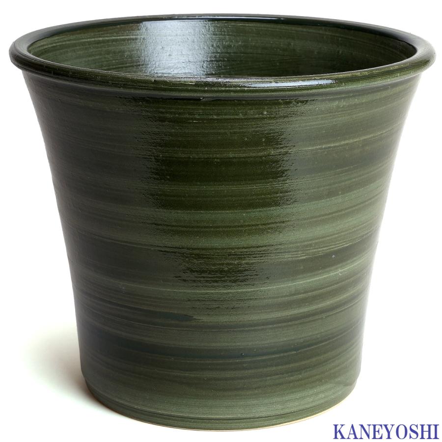植木鉢 おしゃれ 安い 陶器 サイズ 26cm ブーケ 8号 グリーン 室内 屋外 緑 色 |  | 01