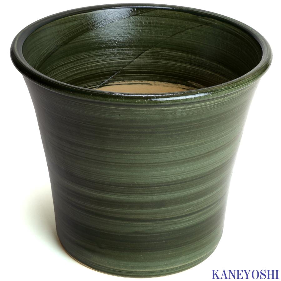植木鉢 おしゃれ 安い 陶器 サイズ 26cm ブーケ 8号 グリーン 室内 屋外 緑 色 |  | 02