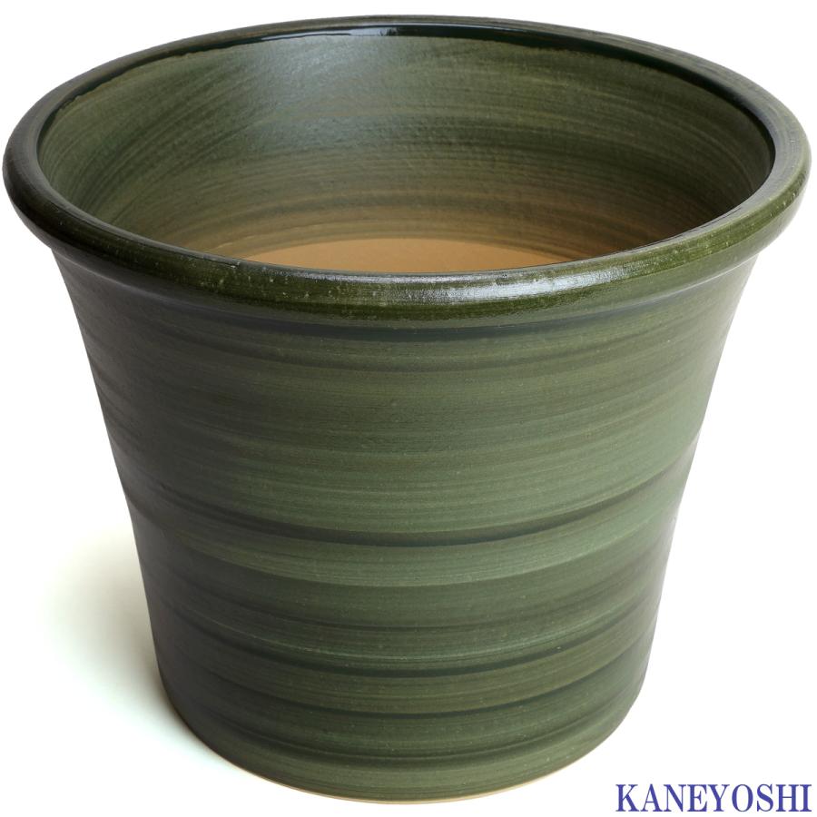 植木鉢 おしゃれ 安い 陶器 サイズ 32cm ブーケ 10号 グリーン 室内 屋外 緑 色 |  | 02
