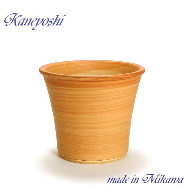 植木鉢 おしゃれ 安い 陶器 サイズ 26cm ブーケ 8号 オレンジ 室内 屋外 レンガ 色 | 