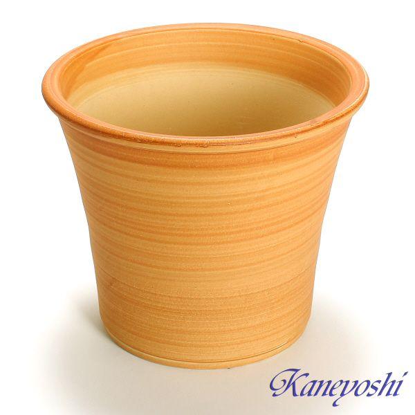 植木鉢 おしゃれ 安い 陶器 サイズ 26cm ブーケ 8号 オレンジ 室内 屋外 レンガ 色 |  | 01