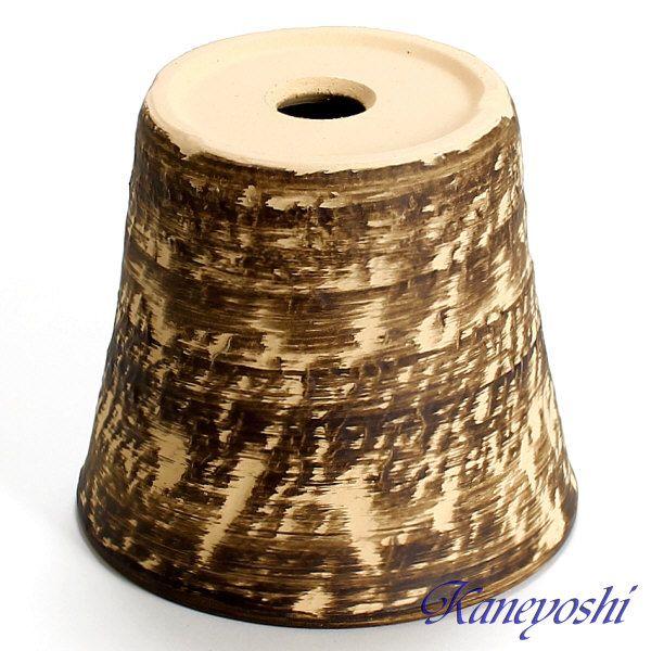 植木鉢　陶器　おしゃれ　サイズ　１９ｃｍ　安くて丈夫　ロック　６号　ブラウン |  | 03