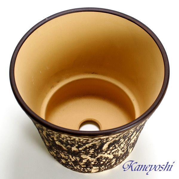 植木鉢 おしゃれ 安い 陶器 サイズ 33cm ロックガーデン 10号 ブラウン 室内 屋外 茶 色 |  | 02