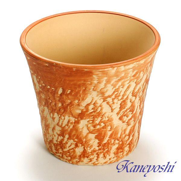 植木鉢 おしゃれ 安い 陶器 サイズ 19cm ロックガーデン 6号 オレンジ 室内 屋外 レンガ 色 |  | 01