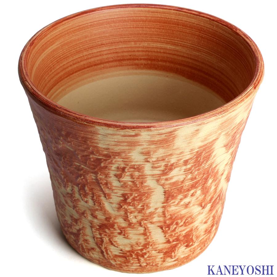 植木鉢 おしゃれ 安い 陶器 サイズ 19cm ロックガーデン 6号 オレンジ 室内 屋外 レンガ 色 |  | 02