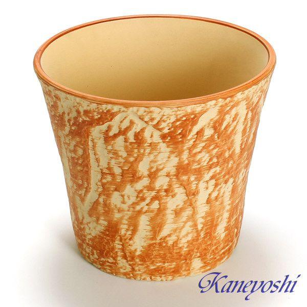 植木鉢 おしゃれ 安い 陶器 サイズ 26cm ロックガーデン 8号 オレンジ 室内 屋外 レンガ 色 |  | 01