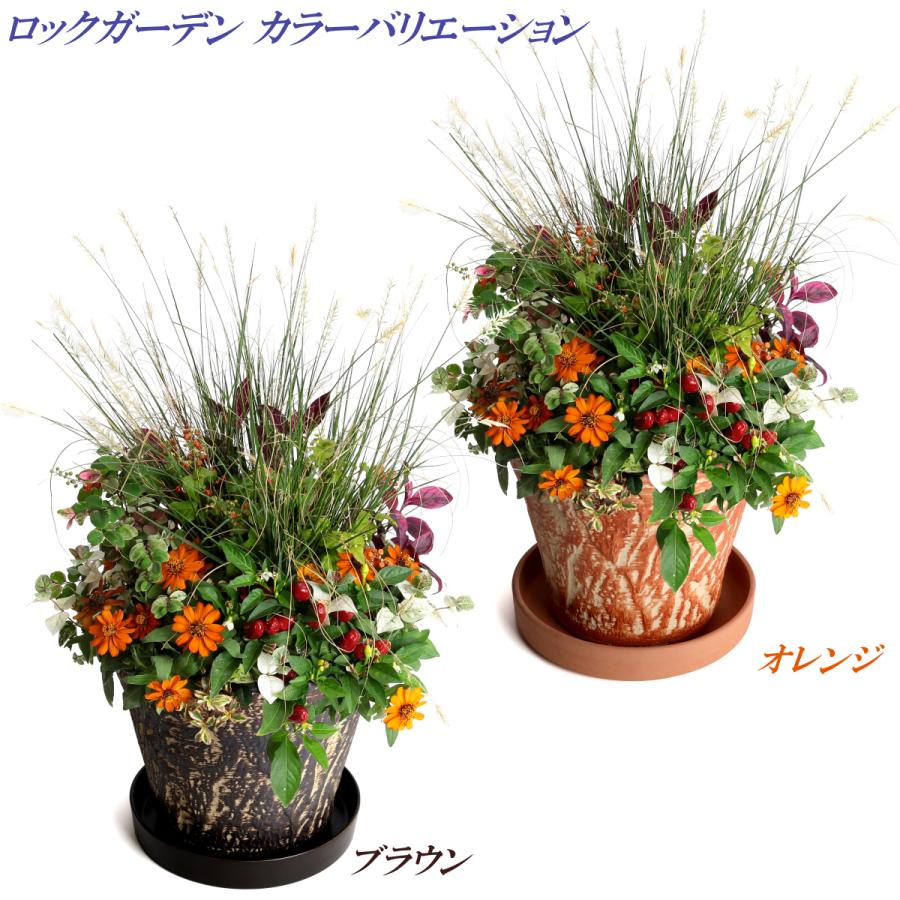 植木鉢 おしゃれ 安い 陶器 サイズ 26cm ロックガーデン 8号 オレンジ 室内 屋外 レンガ 色 |  | 12