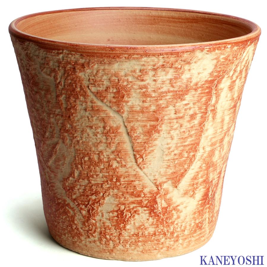 植木鉢 おしゃれ 安い 陶器 サイズ 26cm ロックガーデン 8号 オレンジ 室内 屋外 レンガ 色 |  | 01