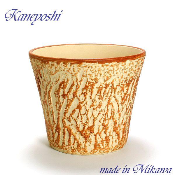 植木鉢 おしゃれ 安い 陶器 サイズ 32cm ロックガーデン 10号 オレンジ 室内 屋外 レンガ 色 | 