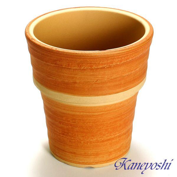 植木鉢 おしゃれ 安い 陶器 サイズ 21cm ラポール 7号 オレンジ 室内 屋外 レンガ 色 |  | 01