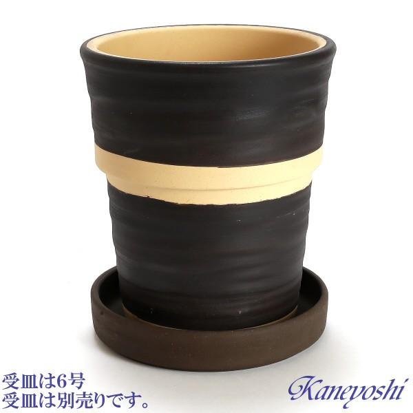 植木鉢 おしゃれ 安い 陶器 サイズ 19cm ラポール 6号 ブラウン 室内 屋外 茶 色 |  | 05