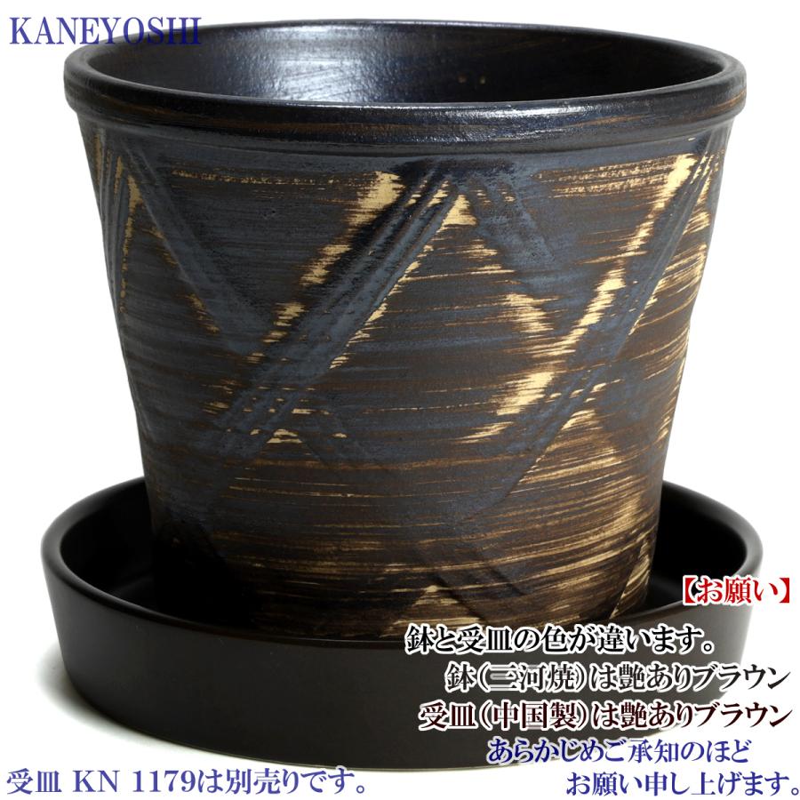 植木鉢 おしゃれ 安い 陶器 サイズ 16cm ハーブのかおり 5号 ブラウン 室内 屋外 茶 色 |  | 06