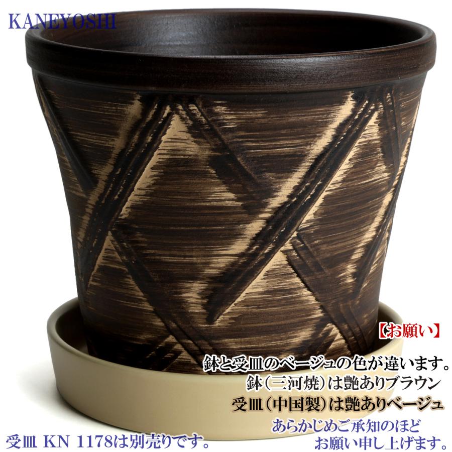 植木鉢 おしゃれ 安い 陶器 サイズ 19cm ハーブのかおり 6号 ブラウン 室内 屋外 茶 色 |  | 05