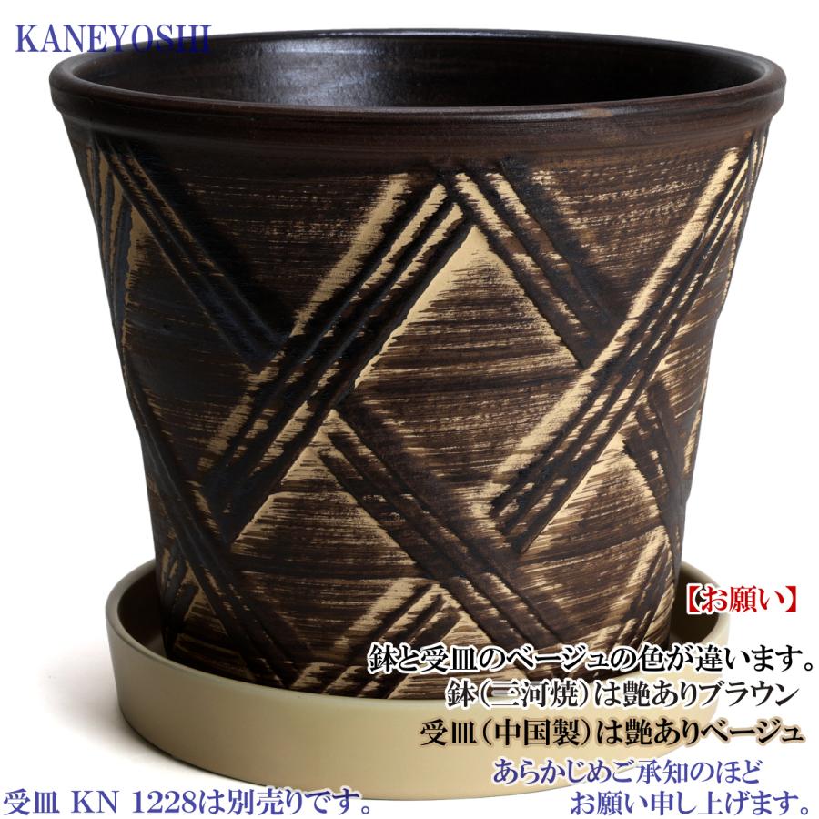 植木鉢 おしゃれ 安い 陶器 サイズ 25cm ハーブのかおり 8号 ブラウン 室内 屋外 茶 色 |  | 05