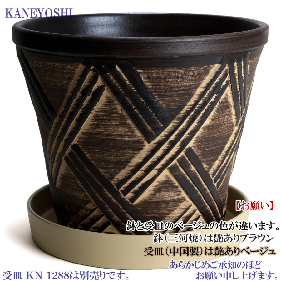 植木鉢 おしゃれ 安い 陶器 サイズ 31cm ハーブのかおり 10号 ブラウン 室内 屋外 茶 色 |  | 05