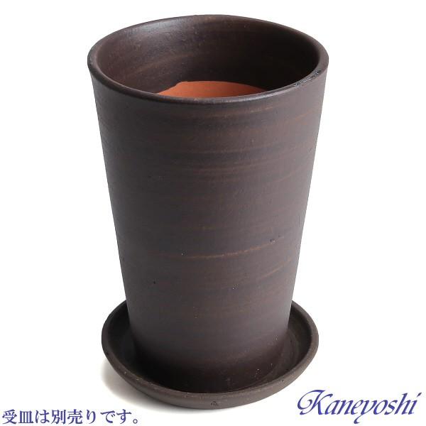 植木鉢 おしゃれ 安い 陶器 サイズ 9cm ハーモニー 3号 ブラウン 室内 屋外 茶 色 |  | 06