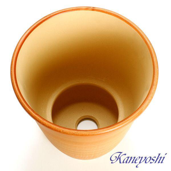 植木鉢 おしゃれ 安い 陶器 サイズ 25cm 小春 8号 オレンジ 室内 屋外 レンガ 色 |  | 02