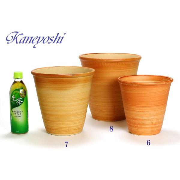 植木鉢 おしゃれ 安い 陶器 サイズ 25cm 小春 8号 オレンジ 室内 屋外 レンガ 色 |  | 04