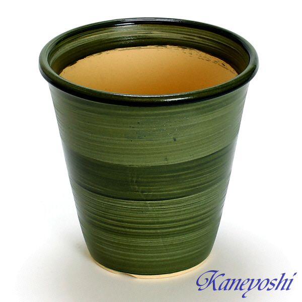 植木鉢 おしゃれ 安い 陶器 サイズ 19cm 小春 6号 グリーン 室内 屋外 緑 色 |  | 01