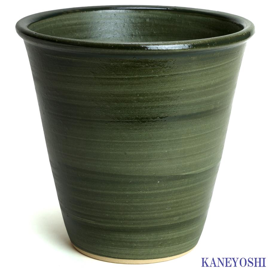 植木鉢 おしゃれ 安い 陶器 サイズ 19cm 小春 6号 グリーン 室内 屋外 緑 色 |  | 01