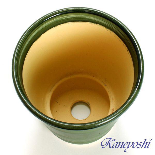 植木鉢 おしゃれ 安い 陶器 サイズ 19cm 小春 6号 グリーン 室内 屋外 緑 色 |  | 02