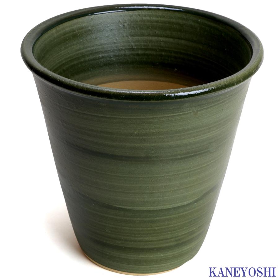植木鉢 おしゃれ 安い 陶器 サイズ 19cm 小春 6号 グリーン 室内 屋外 緑 色 |  | 02